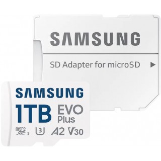 Samsung EVO Plus (2024) 1.0TB MicroSDXC Class 10+SD Adapter